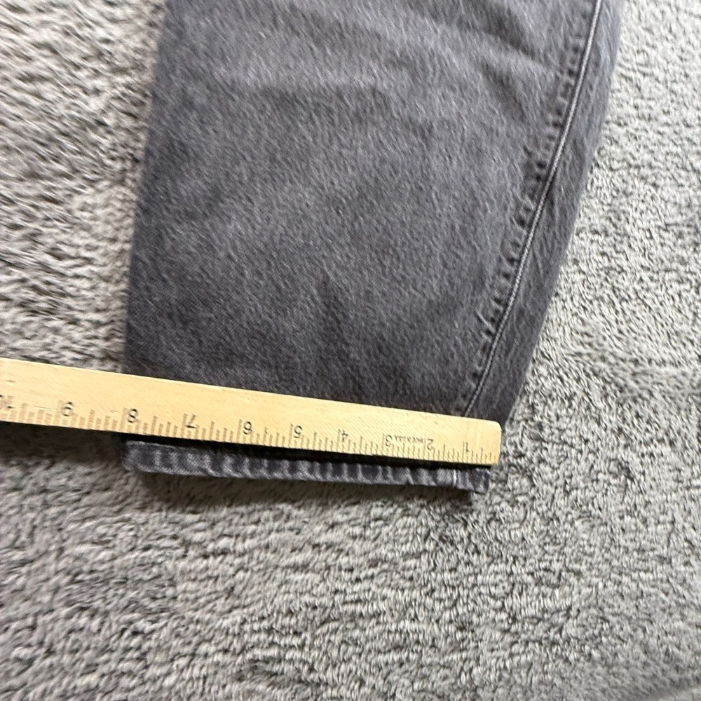 Levi's Baggy Dad Jeans Womens 24 Gray Premium 100% Cotton High Waist Relaxed - Picture 8 of 10
